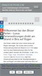 Mobile Screenshot of binzer-perlen.de