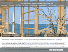 Tablet Screenshot of binzer-perlen.de